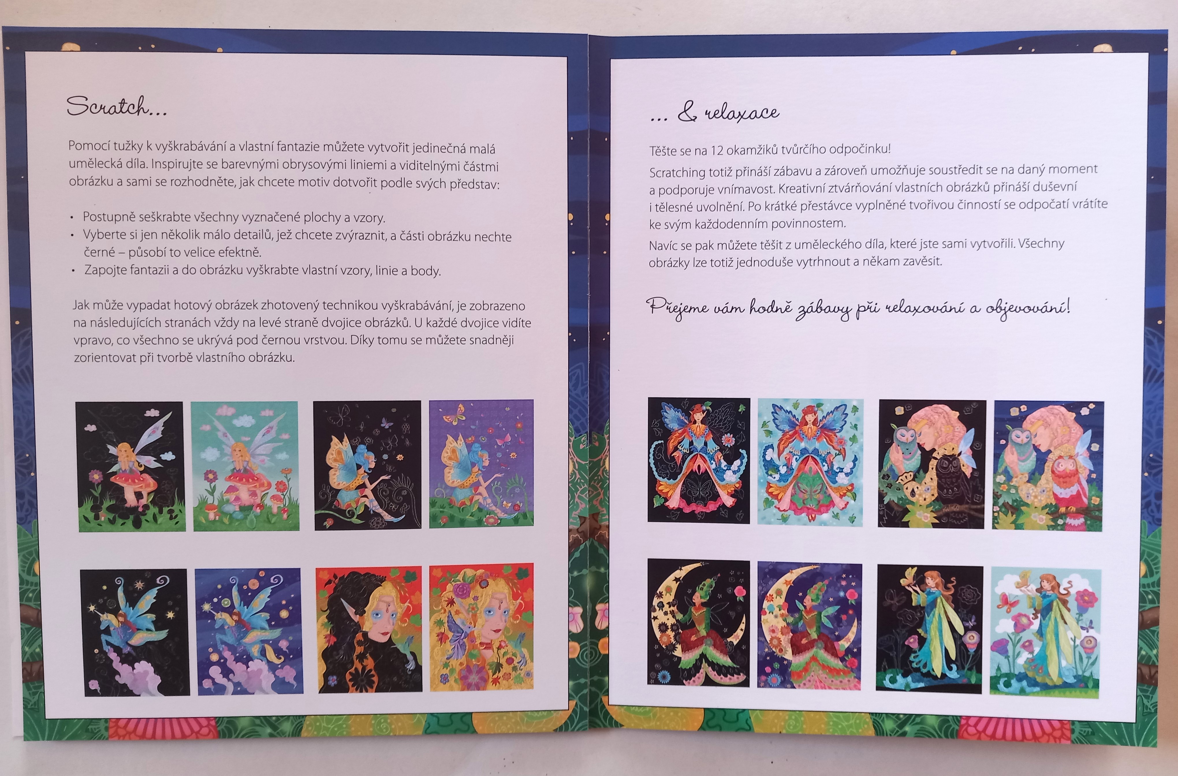 Vyškrabávací obrázky - Čarokrásné víly - Přehled